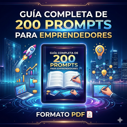 GUÍA COMPLETA DE 200 PROMPTS PARA EMPRENDEDORES